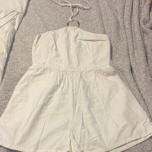 Old Navy White Halter Romper